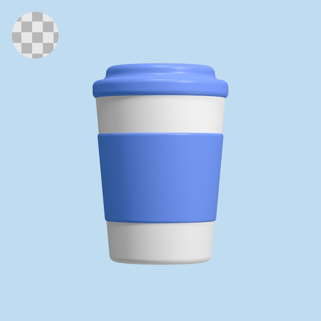 coffee cup 3d icon