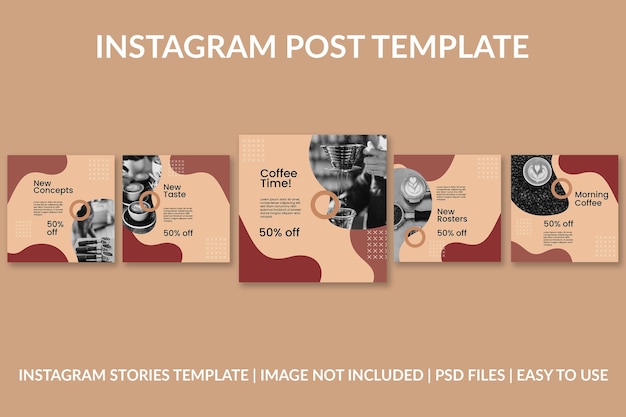 Coffee Instagram Post Design Template