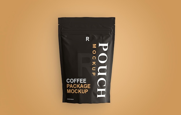 Coffee packaging sachet mockup design