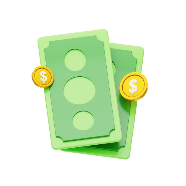 PSD coin bag 3d icon money bag 3d icon