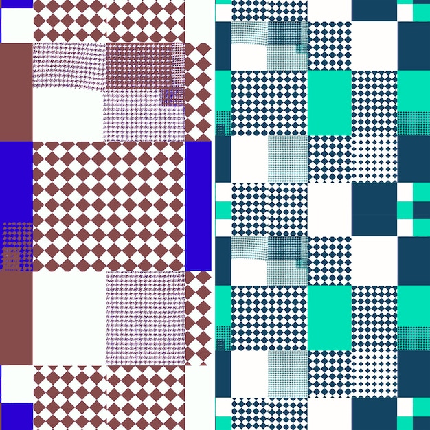 a collection of squares with a pattern of squares and squares