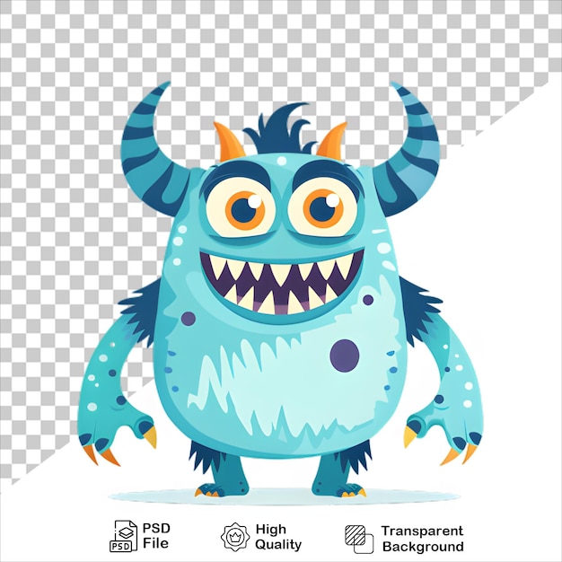 Colorful Alien Monster Cartoon Character Illustration