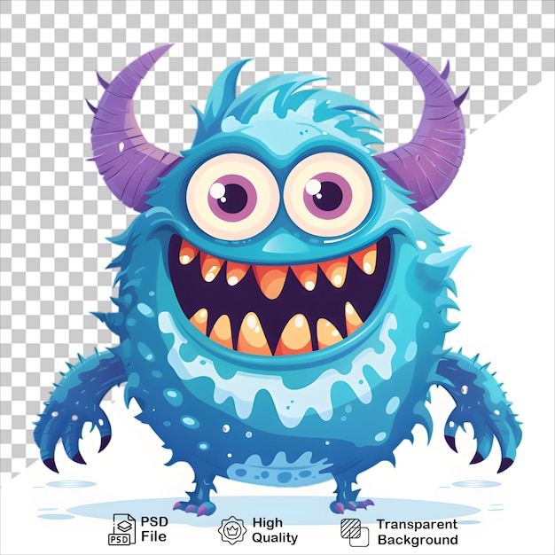 Colorful Alien Monster Cartoon Character Illustration