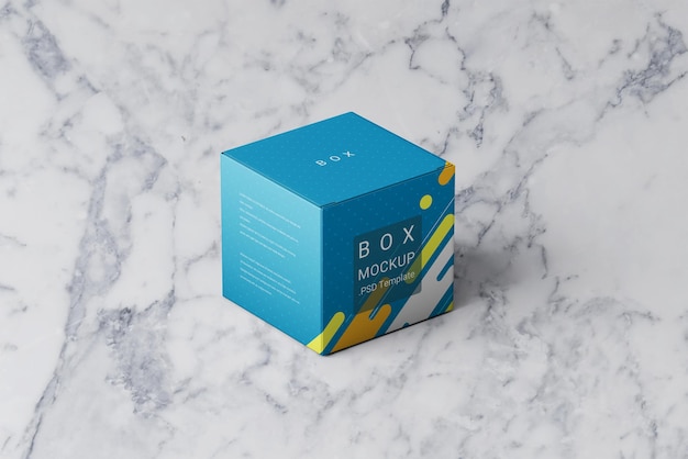 PSD colorful box mockup