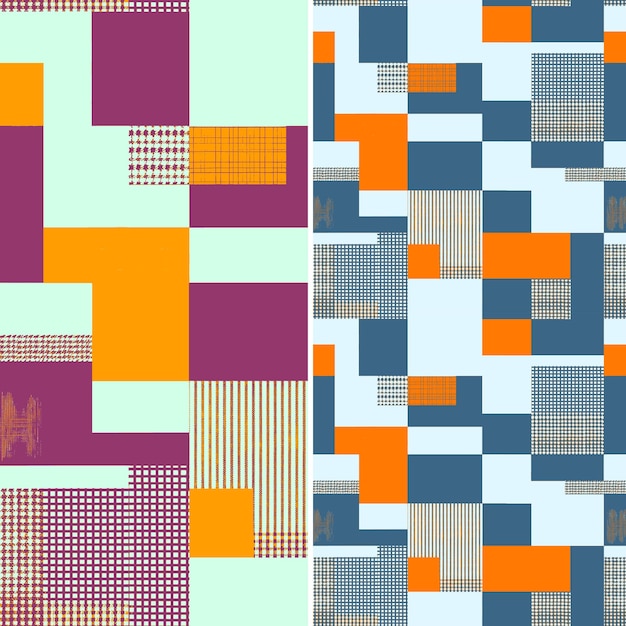 a colorful design that is in a square