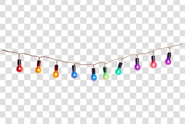 Colorful festive string lights