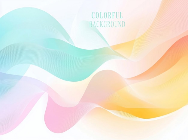 PSD colorful vector background with wavy abstract shapes on a white background a colorful background