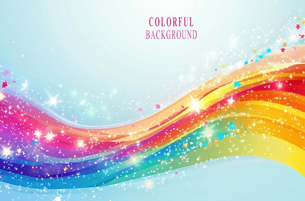 PSD colorful vector background with wavy abstract shapes on a white background a colorful background