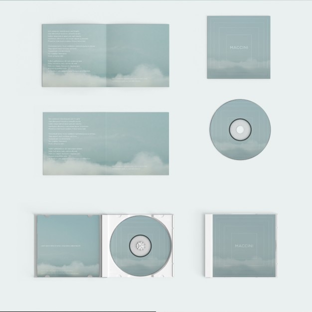 PSD compact disc cover mock up