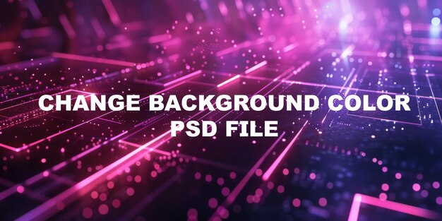 PSD a computer screen with a pink background and purple lines