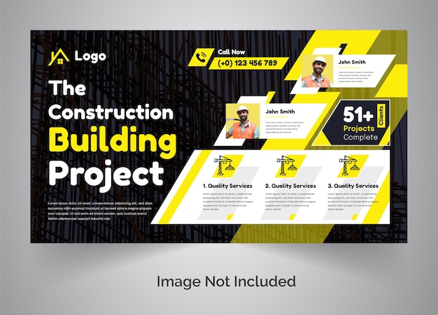 PSD construction youtube thumbnail banner