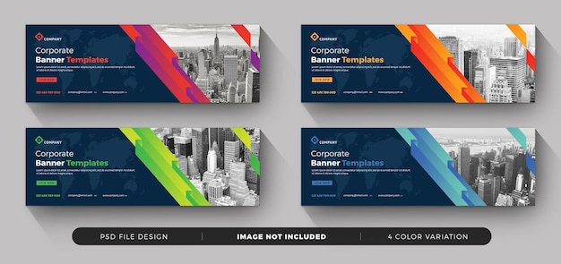 PSD corporate business banner templates 4