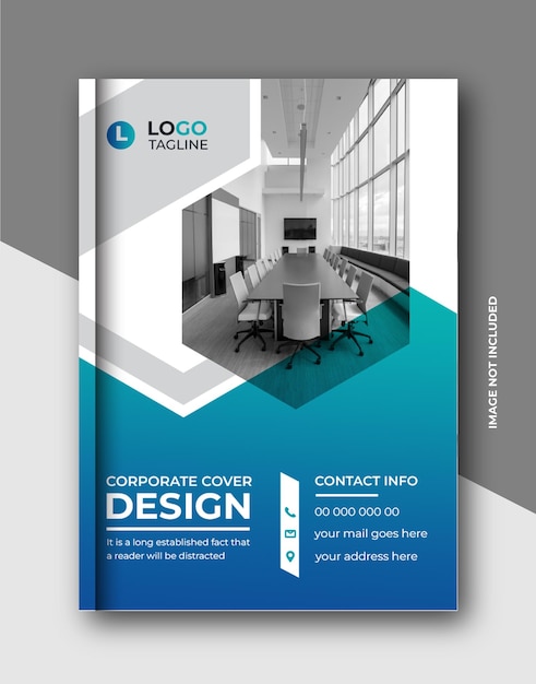 PSD corporate business brochure book cover company profile annual report template