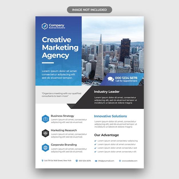 PSD corporate business flyer design