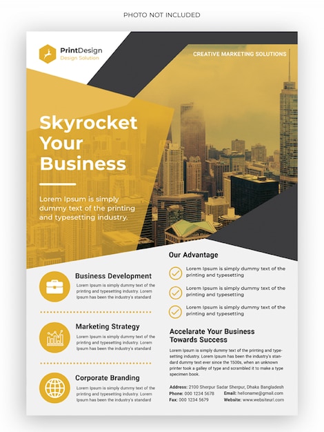 PSD corporate business flyer template