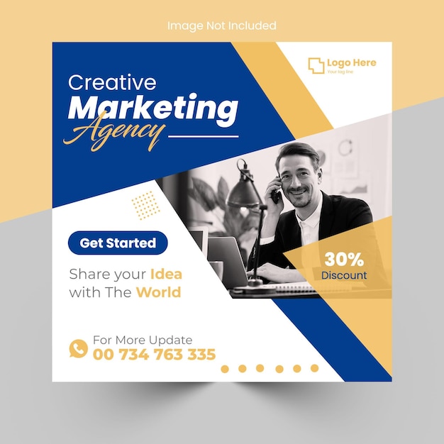 Corporate or Business social media post and banner