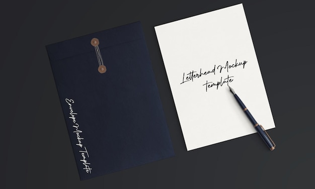 Corporate stationary set mockup