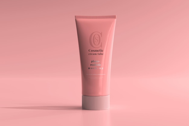 Cosmetic Cream Tube Mockup