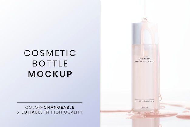 Cosmetic product mockup psd for beauty and skincare