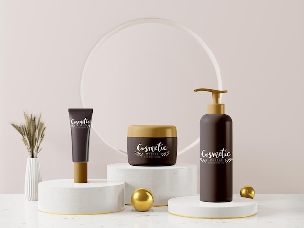 Cosmetic product Packaging Mockup