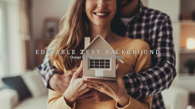 Couple Holding a House Model