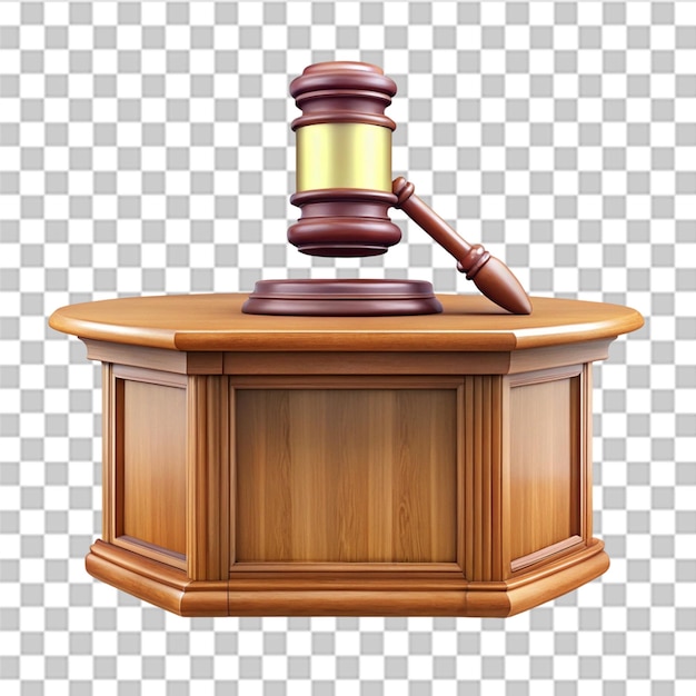 PSD court table icon isolated on transparent background