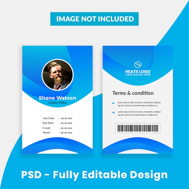 Creative company id card template