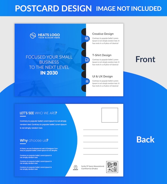 Creative company postcard template