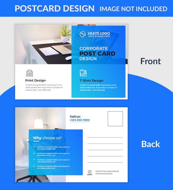 Creative company postcard template