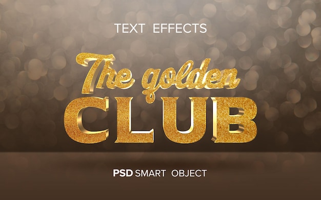 Creative golden text effect