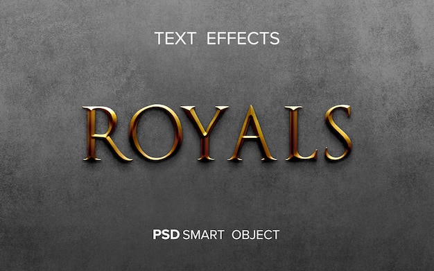 Creative golden text effect