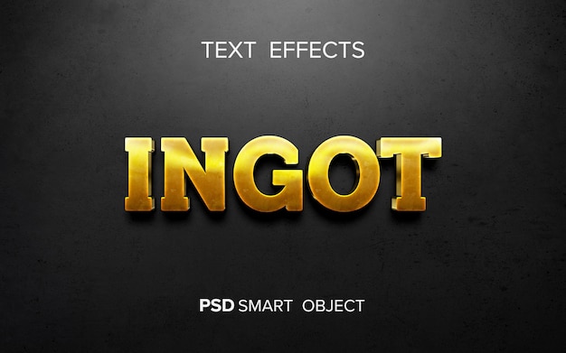 Creative golden text effect