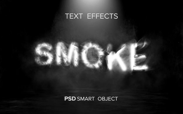 Creative smoke text effect