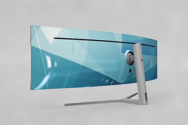 PSD curved tv mockup