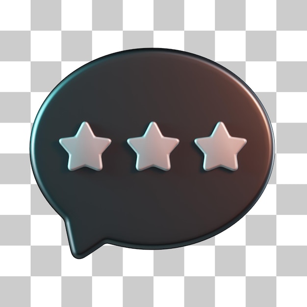 Customer Review 3D Icon