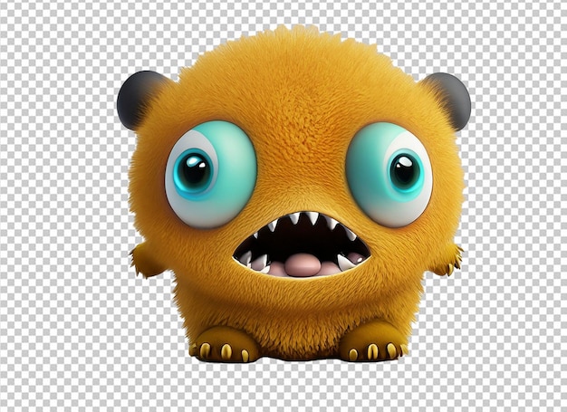 PSD cute baby monster