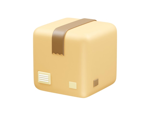 PSD delivery box icon illustration