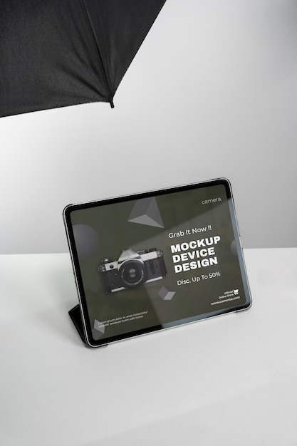 PSD device in studio mockup