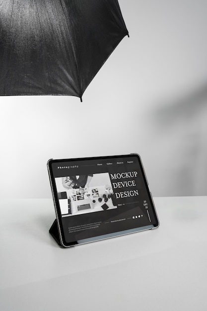 Device in studio mockup