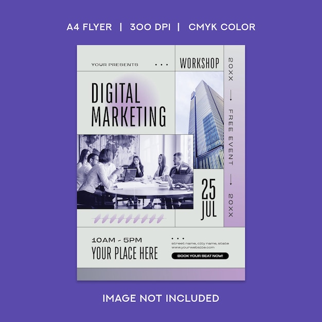 PSD digital marketing flyer