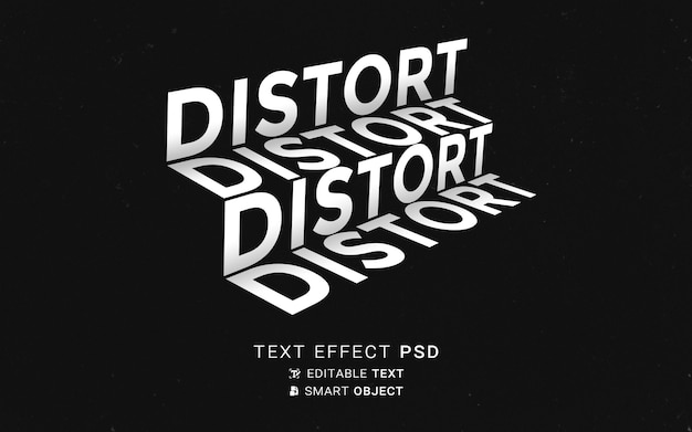 Disort text effect