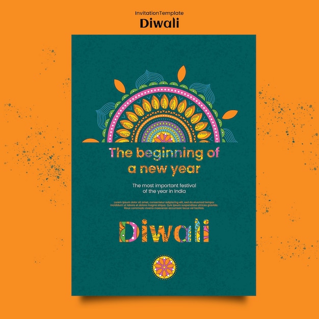 Diwali-sjabloonontwerp