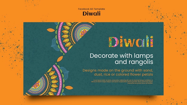 Diwali-sjabloonontwerp