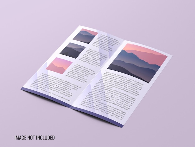 DL bifold brochure mockup