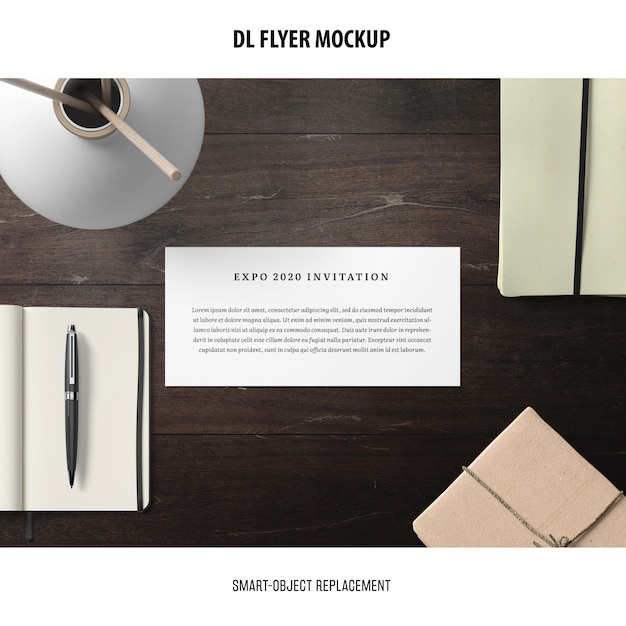 PSD dl flyer mockup