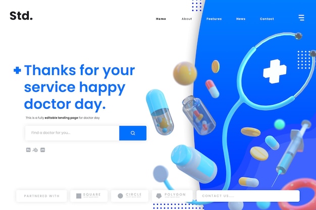 Doctors day landing page