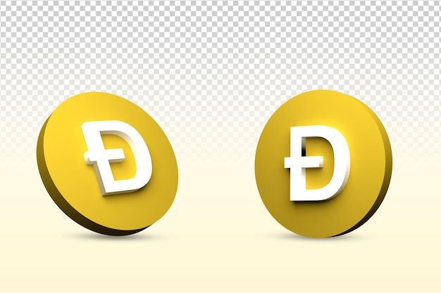 Doge Coin 3d icon