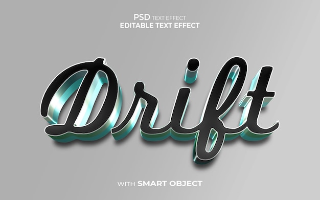 drift text effect