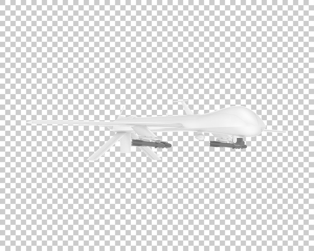 PSD drone isolated on transparent background 3d rendering illustration