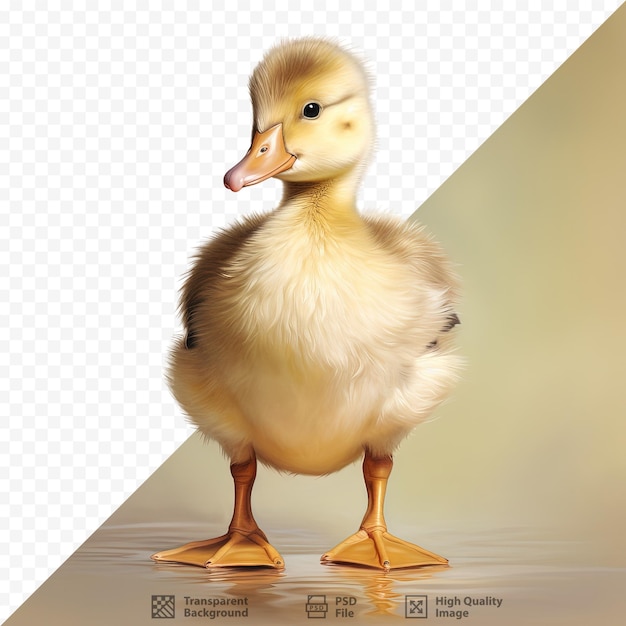 Duckling on a transparent background